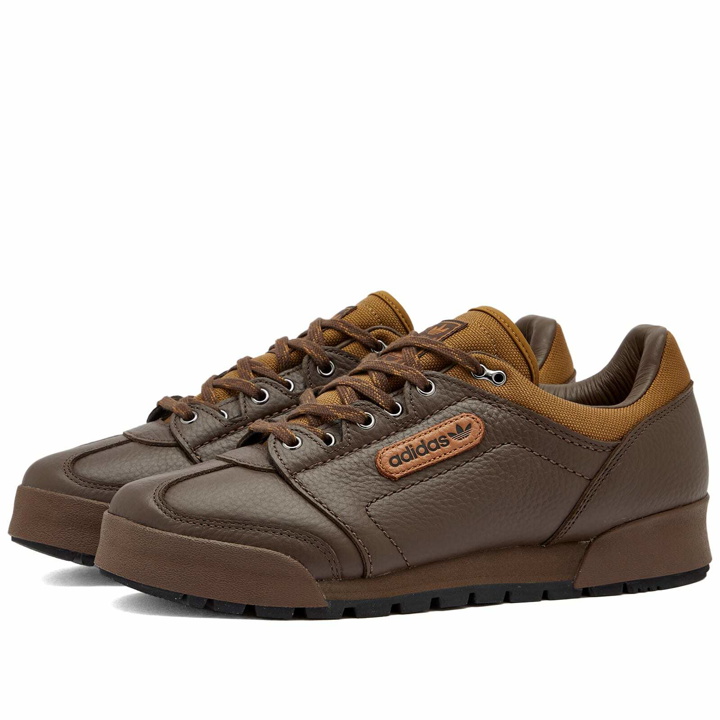 Photo: Adidas Statement Men's Adidas SPZL Inverness Sneakers in Brown