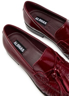 Alohas Marietta Patent Leather Loafers Burgundy