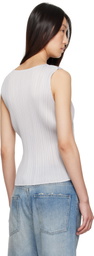 PLEATS PLEASE ISSEY MIYAKE Gray March Basics Tank Top