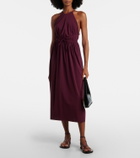 Eres Ines halterneck jersey midi dress
