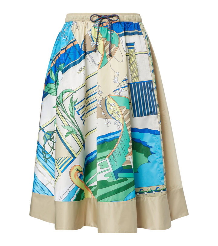 Photo: Tory Burch Printed midi skirt