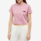 Napapijri Women's Rope Logo Baby T-Shirt in Pink Foxglove