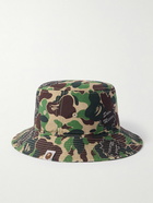 SAINT Mxxxxxx - A Bathing Ape Logo-Detailed Camouflage-Print Cotton Bucket Hat