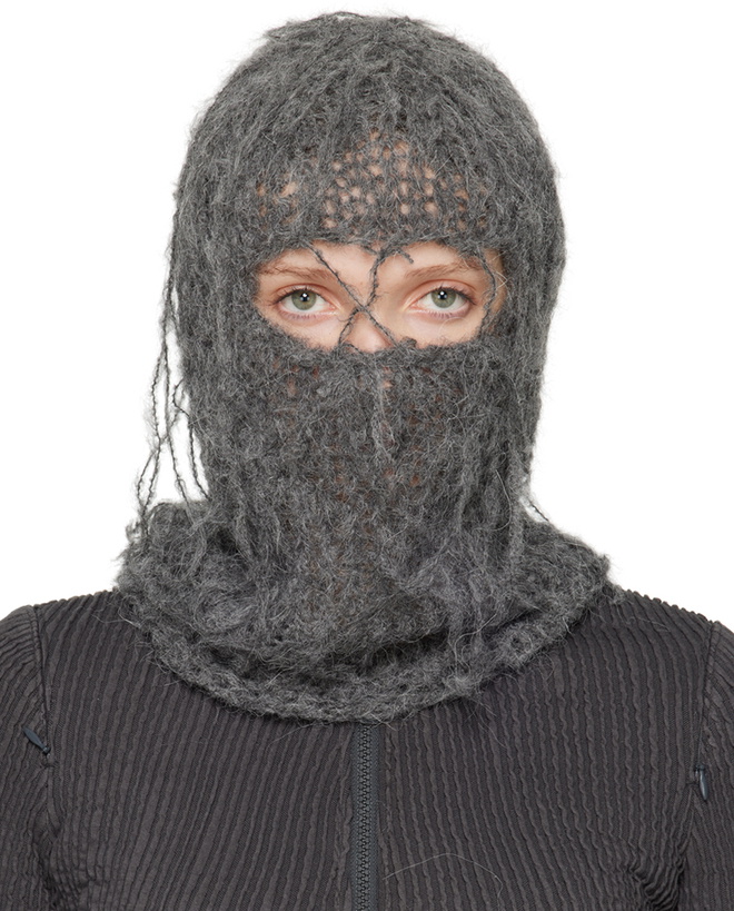 Photo: AIREI Gray Hand Knit Balaclava