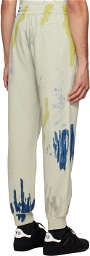 Feng Chen Wang Beige Tie-Dye Lounge Pants
