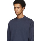 Moncler Blue Embroidered Logo Sweater