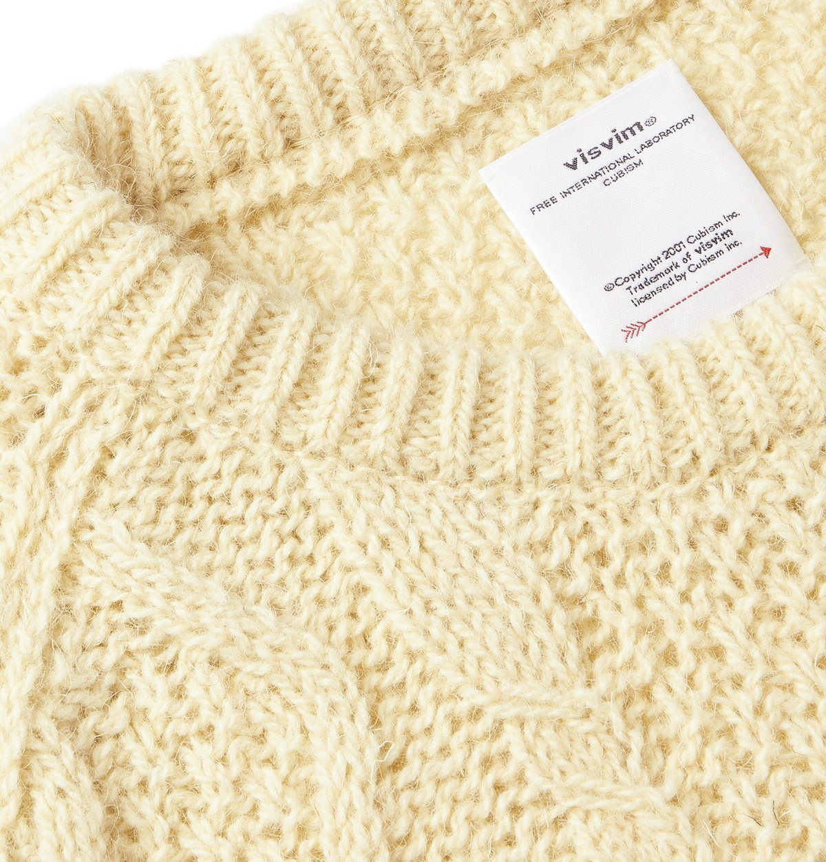 Visvim Cable-Knit V-Neck Jumper - White