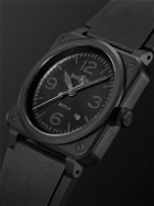 Bell & Ross - BR 03 Phantom Automatic 41mm Ceramic and Rubber Watch, Ref. No. BR03A-PH-CE/SRB