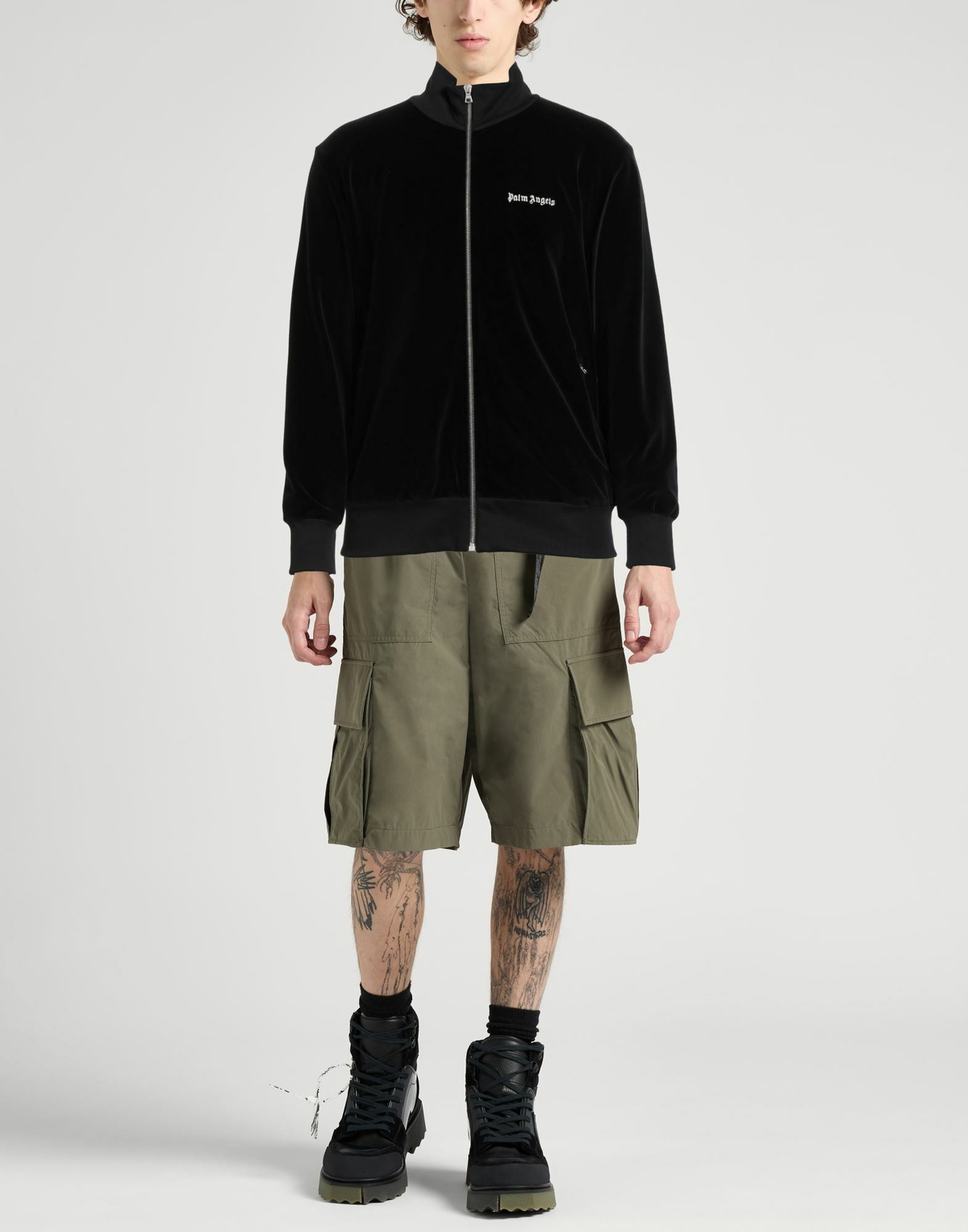 Palm Angels Mens Sweatshirt in Black