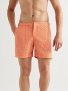 Orlebar Brown - Bulldog Mid-Length Printed Swim Shorts - Orange