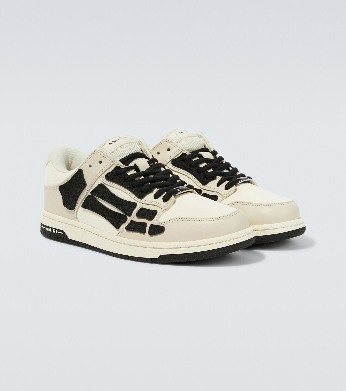 スニーカー AMIRI Tow-tone leather Skel sneakers Amiri Men's Skel Low-Top Two-Tone Leather Sneakers | Neiman