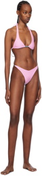 GCDS Pink Hardware Bikini Top
