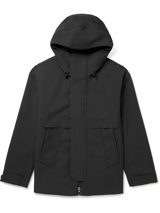 Photo: Loro Piana - Haston Wool-Twill Hooded Jacket - Black