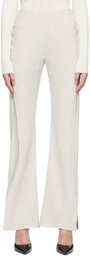 Yuzefi Off-White Acetate Trousers