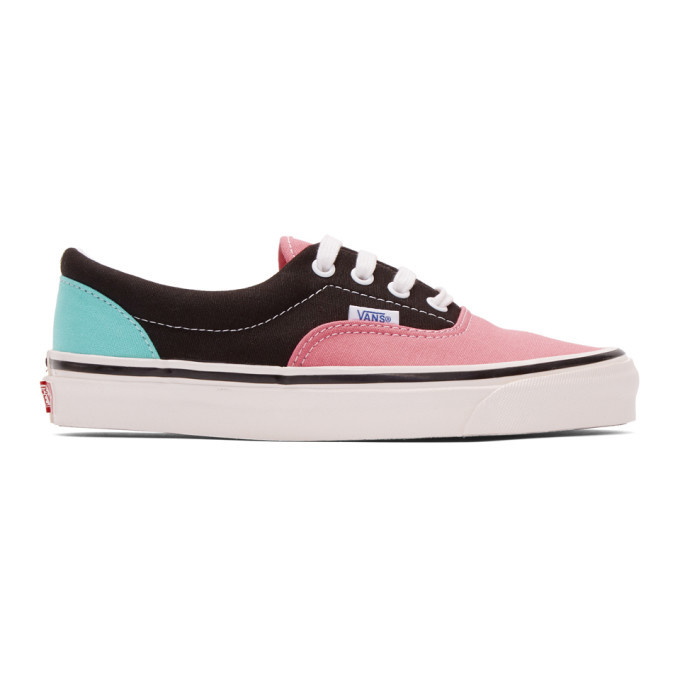 Photo: Vans Black and Pink Anaheim Factory Era 95 Dx Sneakers