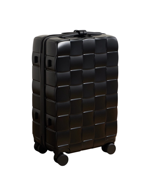 Photo: Bottega Veneta - Odyssey 55cm Leather-Trimmed Intrecciato Polycarbonate Suitcase
