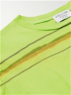 Collina Strada - Cropped Striped Cotton-Jersey T-Shirt - Green