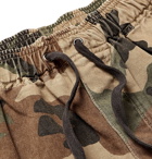 John Elliott - Camouflage-Print Cotton-Twill Drawstring Cargo Shorts - Green