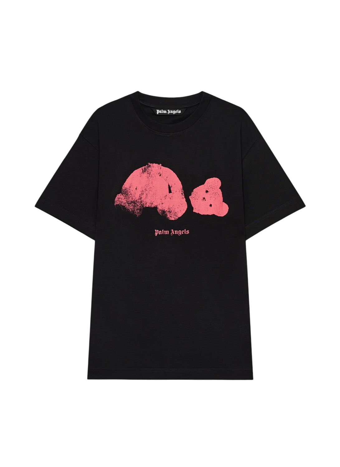 Palm Angels Khaki Logo T-Shirt Palm Angels