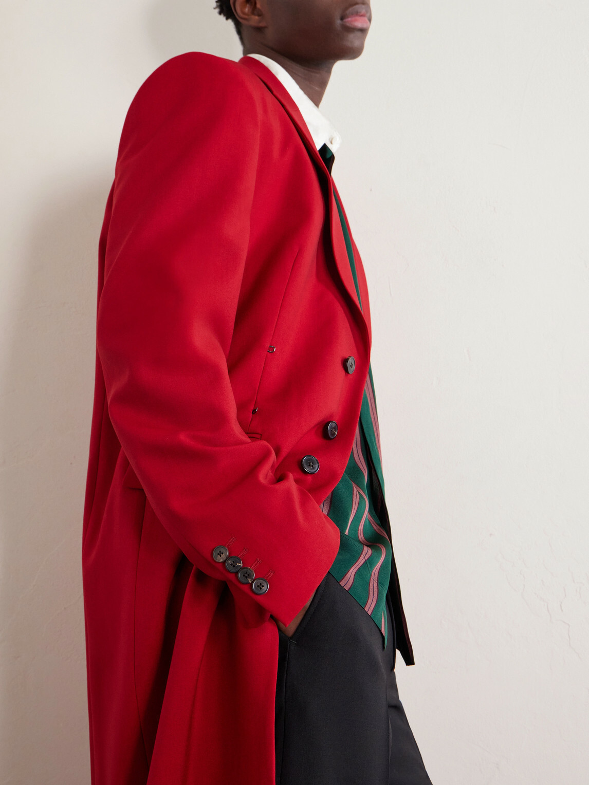 Dries Van Noten - Wool Overcoat - Red