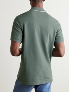 Belstaff - Logo-Appliquéd Cotton-Piqué Polo Shirt - Green