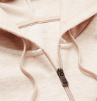 POLO RALPH LAUREN - Logo-Embroidered Mélange Jersey Hoodie - Neutrals