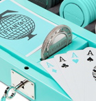 Tiffany & Co. - Everyday Objects Sterling Silver, Porcelain and Leather Poker Set - Blue