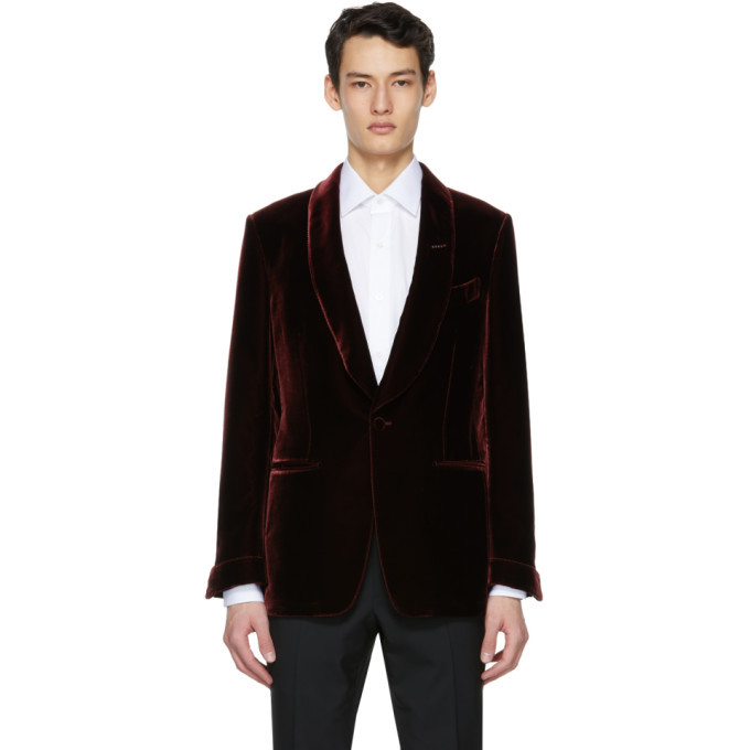 Photo: Tom Ford Burgundy Velvet Shelton Cocktail Blazer