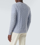 Ralph Lauren Purple Label Cable-knit cashmere sweater