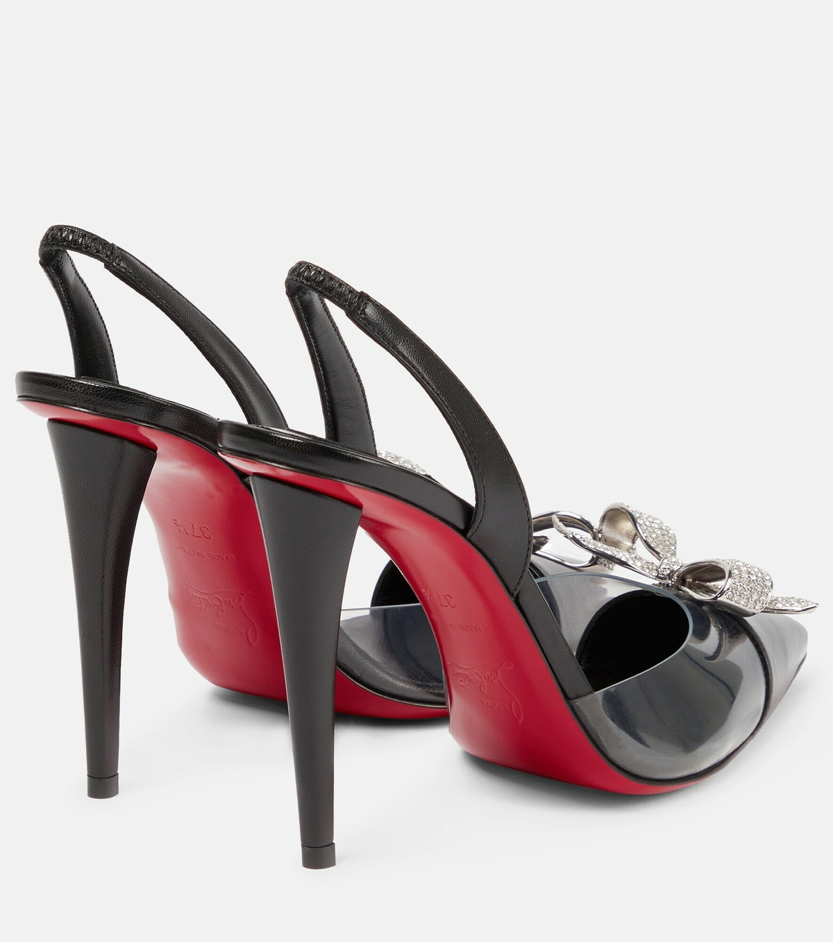 CL Astrinodo Leather And Pvc Pumps 85mm Black Leather 167643