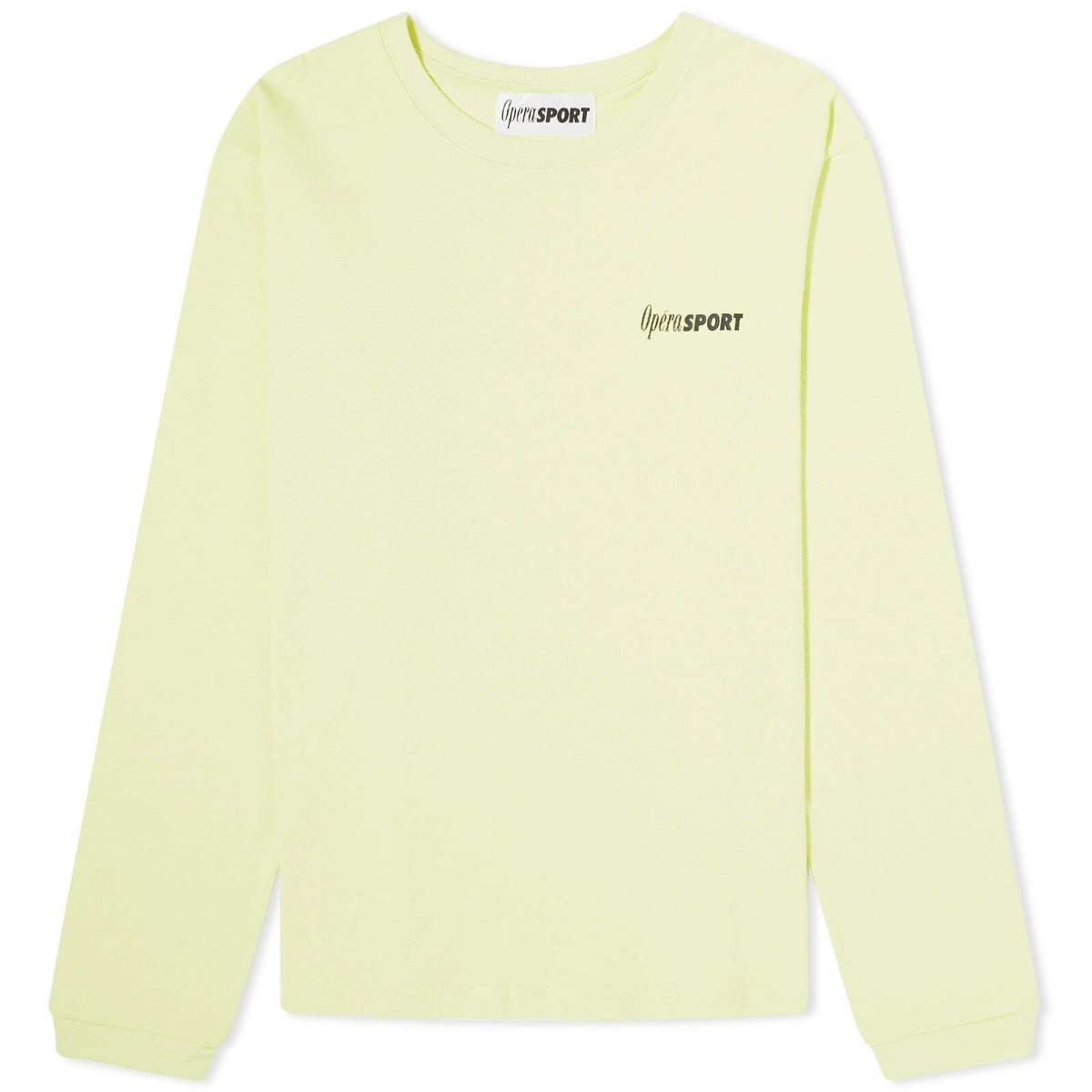 Photo: OperaSPORT Women's Clivette Logo Long Sleeve T-shirt in Yellow