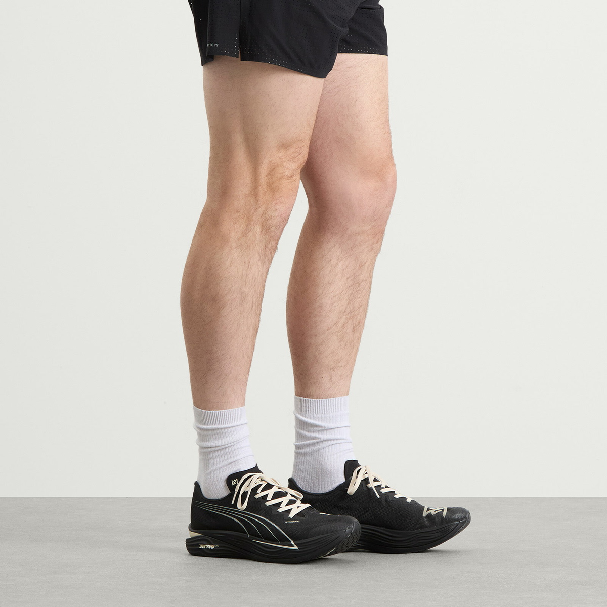 Puma Men's x Represent Deviate Nitro Elite 3 Sneaker in Black/Cream