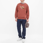 Dime Men's Koko Crew Sweat in Washed Maroon