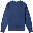 Save Khaki Men's Supima Fleece Crew Sweat in Indigo