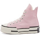 Converse Chuck 70 Plus Hi-Top Sneakers in Sunrise Pink/Egret