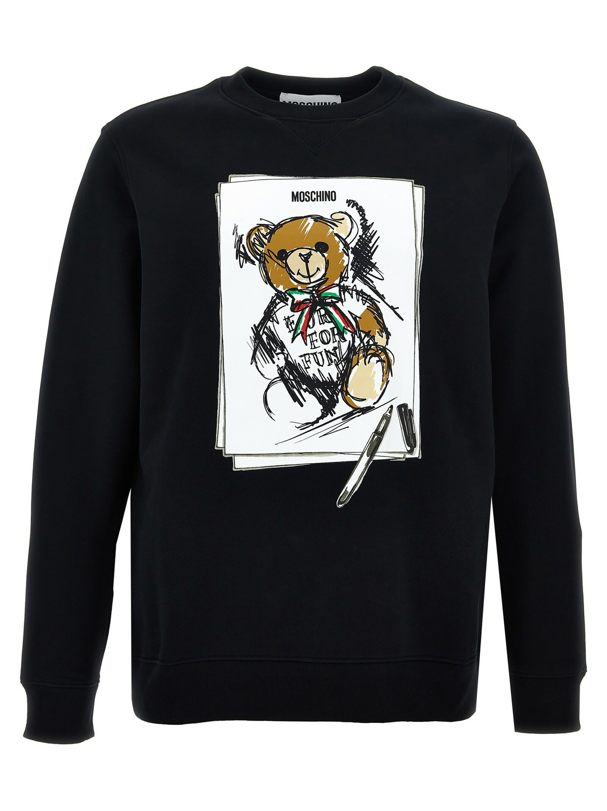 MOSCHINO moschino teddy bear hooded sweat White Moschino