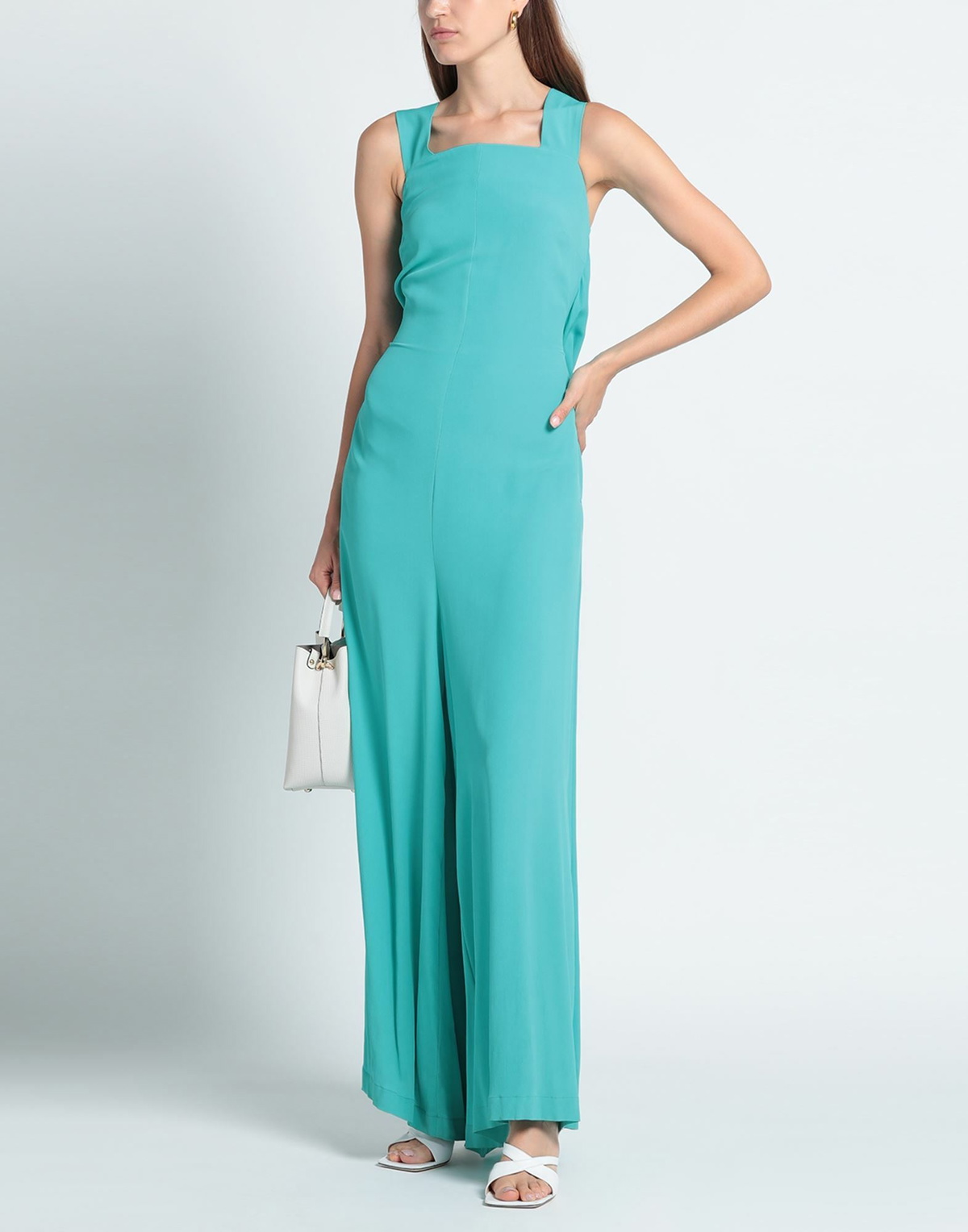 Semicouture Womens Jumpsuit Turquoise