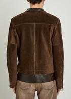 Our Legacy Drift Layered-hem Suede Jacket Brown