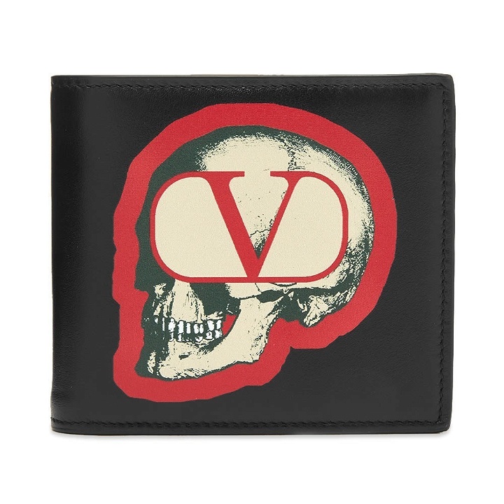 Photo: Valentino x Undercover Skull Leather Billfold Wallet