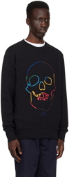 PS by Paul Smith Black Linear Skull Sweatshirt