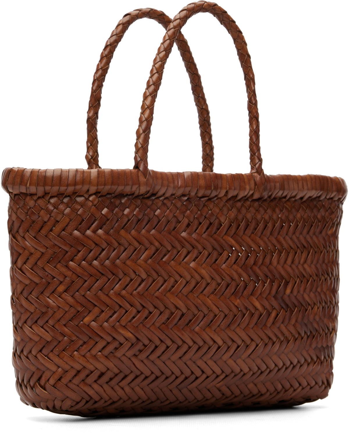 Dragon Diffusion Tan Mini Flat Gora Bag