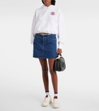 Gucci Embroidered cotton-blend socks
