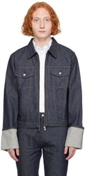 Helmut Lang Indigo Cuffed Denim Jacket