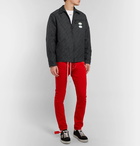 Off-White - Logo-Print Cotton-Blend Canvas Jacket - Men - Black