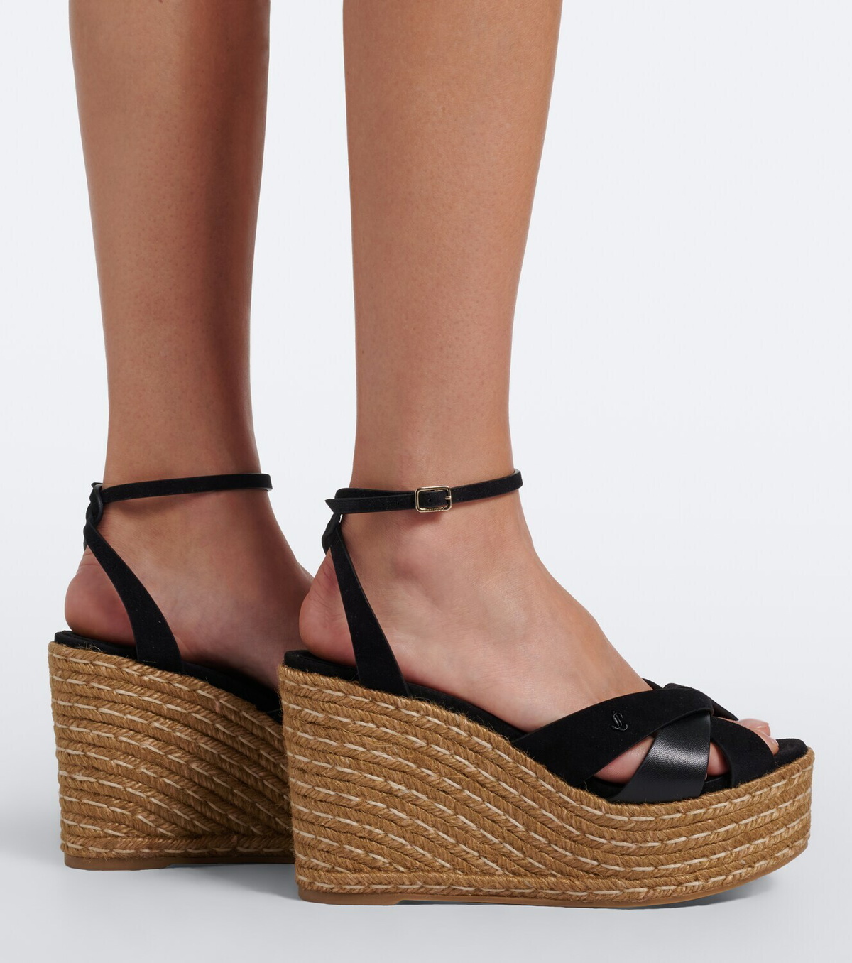 Jimmy Choo Korra suede wedge sandals