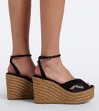 Jimmy Choo Korra suede wedge sandals