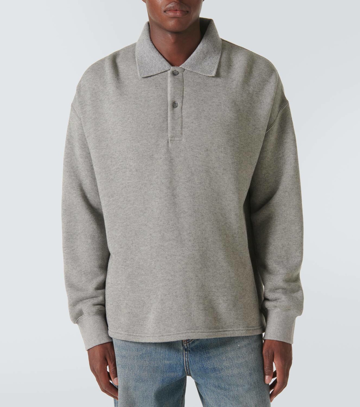 LOEWE ウールポロカラーニット　プルオーバー　大きめ52サイズ　イタリア製 Loewe Cotton and cashmere polo sweater Loewe