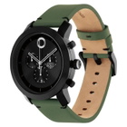 Movado Impulse Chronograph Quartz Black Dial Mens Watch 3601360
