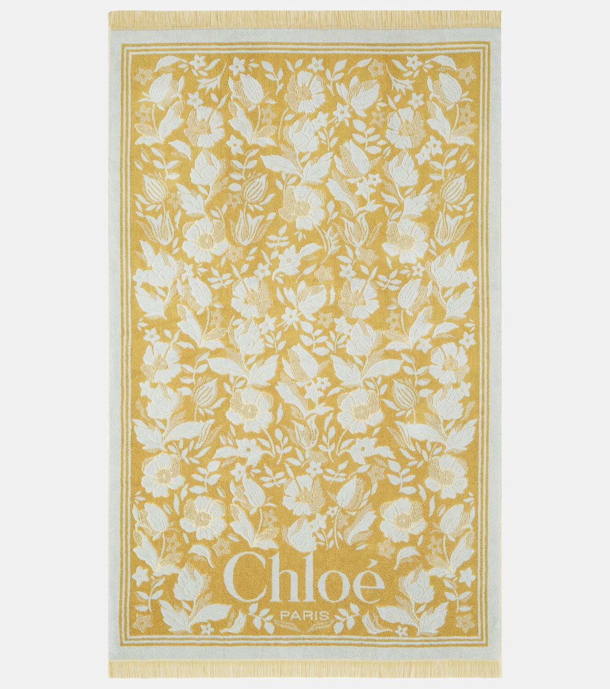 Chloé Floral cotton terry beach towel