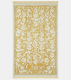 Chloé Floral cotton terry beach towel